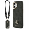 Picture of Etui Guess 4G Strass Logo & Big Strap Metal Buttons MagSafe do iPhone 17 czarny