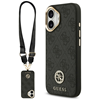 Picture of Etui Guess 4G Strass Logo & Big Strap Metal Buttons MagSafe do iPhone 17 czarny