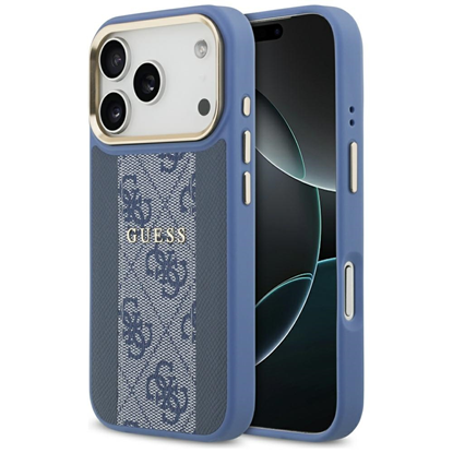 Picture of Case Guess 4G Stripe MagSafe for iPhone 17 Pro blu
