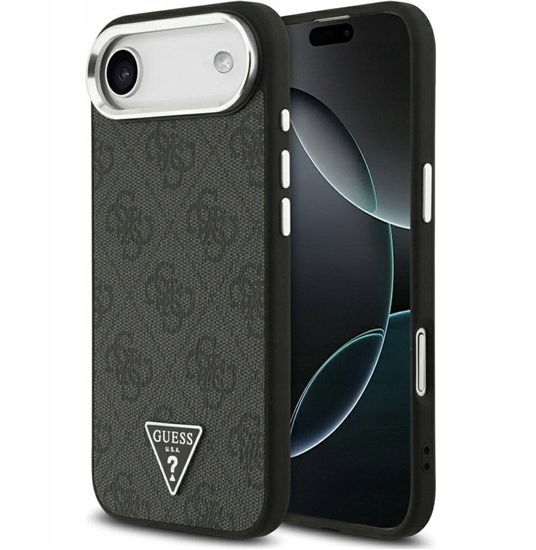 Picture of Etui Guess 4G Triangle Logo MagSafe na iPhone 17 Air - czarne