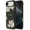 Изображение Etui Guess Grained Flowers Classic Logo MagSafe do iPhone Air czarny