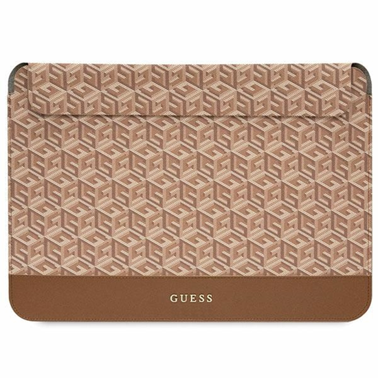 Изображение Etui Guess Guess GCube Stripes Computer Sleeve - Etui na notebooka 14" (Brzowy)