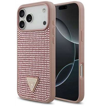 Picture of Case Guess Rhinestone Triangle Logo for iPhone 17 