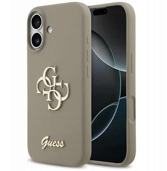 Изображение Etui Guess Silicone Big 4G Script do     iPhone 17 brzowy