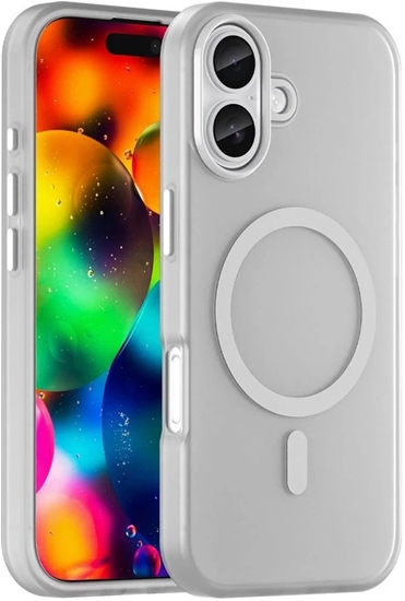 Picture of Etui Magnetic Abrasive na iPhone 17 kompatybilne z MagSafe - matowe biae