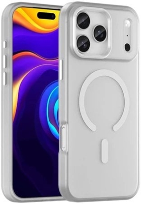 Attēls no Etui Magnetic Abrasive na iPhone 17 Pro kompatybilne z MagSafe - matowe biae