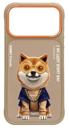 Picture of Etui Nimmy Glasses Cool Dog do iPhone 17 Pro Max bezowy