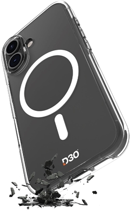 Изображение Etui Puro Impact Clear D3O TPU+PC kompatybilne z MagSafe na iPhone 17 - przezroczyste