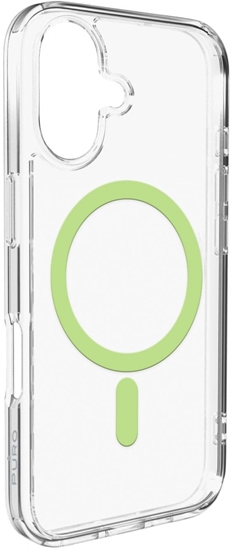 Изображение Etui Puro Lite Mag TPU+PC kompatybilne z MagSafe na iPhone 17 - przezroczyste z zielonym piercieniem