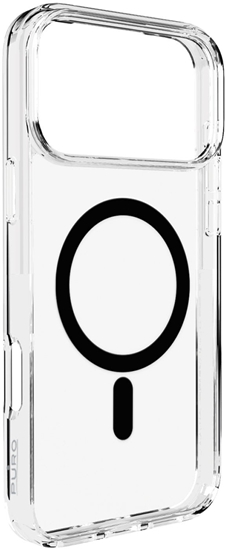 Picture of Etui Puro Lite Mag TPU+PC kompatybilne z MagSafe na iPhone 17 Pro - przezroczyste z czarnym piercieniem