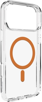 Attēls no Etui Puro Lite Mag TPU+PC kompatybilne z MagSafe na iPhone 17 Pro - przezroczyste z pomaraczowym piercieniem