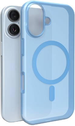 Изображение Etui silikonowe Puro Daylight kompatybilne z Magsafe na iPhone 17 - póprzezroczyste niebieskie
