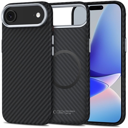 Изображение Etui Tech-Protect Ion Carbon MagSafe do Apple iPhone 17 Air Black/silver