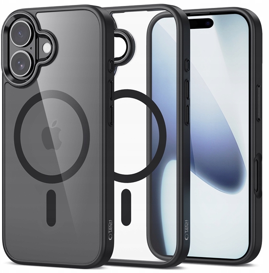 Изображение Etui Tech-Protect MagMat MagSafe do Apple iPhone 17 Black/clear