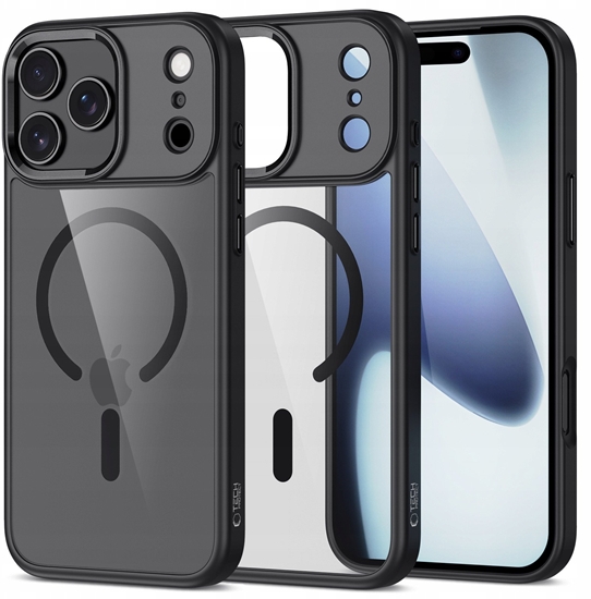 Изображение Etui Tech-Protect Magmat MagSafe do Apple iPhone 17 Pro Black/clear