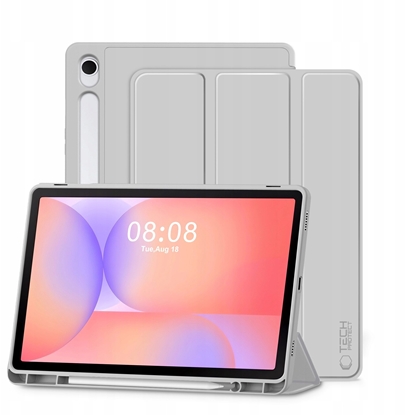 Изображение Etui Tech-Protect SmartCase Pen do Samsung Galaxy Tab S9 11.0 / S9 FE / S10 FE / S10 Lite 10.9 X710 / X716b / X510 / X516b / X520 / X526 / X400 / X406b Grey