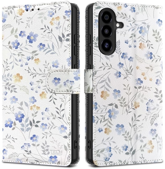 Picture of Etui z klapk Tech-Protect Wallet do Samsung Galaxy A26 5G / A17 4G / 5G Spring Flowers