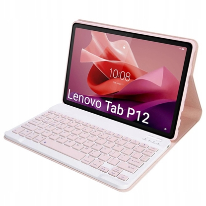 Picture of Etui z klawiatur Bluetooth do Lenovo Tab P12 TB-370 (Róowe)