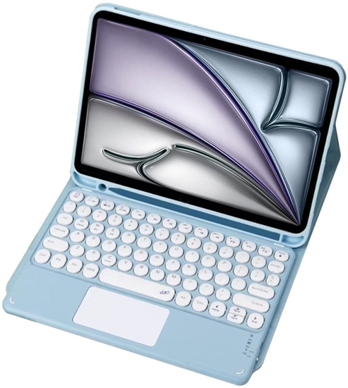 Picture of Etui z klawiatur Bluetooth touchpad do iPad Air 11 Gen6 (Niebieskie)