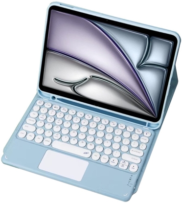 Attēls no Etui z klawiatur Bluetooth touchpad do iPad Air 13 Gen6 (Niebieskie)