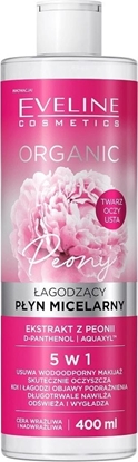 Attēls no Eveline Organic Peony agodzcy pyn micelarny 5w1 do cery wraliwej i nadwraliwej Ekstrakt z Peonii 400ml