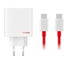 Picture of - OnePlus SUPERVOOC 80W GaN Dual USB-A + USB-C Travel Charger + USB-C/USB-C Cable White