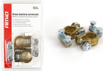 Attēls no 01161 Klemy akumulatora mosine 600AMP  2 sztuki w blistrze