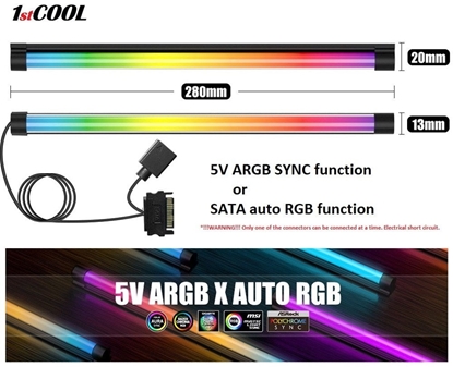 Изображение 1stCOOL AURA EVO ARGB LED, SATA, 28cm, erná