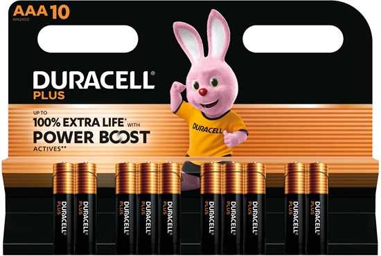 Picture of 1x10 Duracell Plus Power Boost Micro MN2400 AAA LR03 1,5V