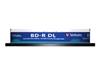 Изображение 1x10 Verbatim BD-R Blu-Ray 50GB 6x Speed, white blue Cakebox