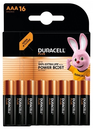 Picture of 1x16 Duracell Plus Power Boost MN2400 AAA Micro LR03 1,5V