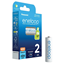 Picture of 1x2 Panasonic Eneloop Mignon AA 2000mAh Ni-MH       BK-3MCDE/2BE