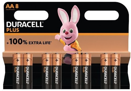 Picture of 1x8 Duracell Plus Power Boost Mignon MN1500 AA LR6 1,5V