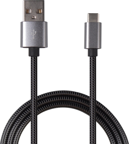 Picture of 2GO USB Lade-/Datenkabel "Luxury" f. USB Type C 3.1  1m grau
