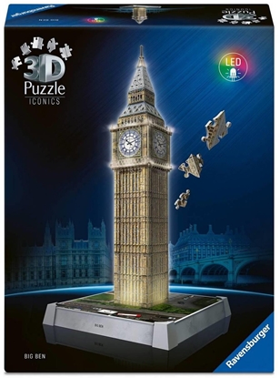 Picture of 3D Puzzle Iconics: Big Ben - mit Licht(216 Teile)