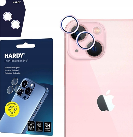 Picture of 3MK 3mk HARDY Lens Protection Pro Glass for Apple iPhone 15 / 15 Plus - Pink