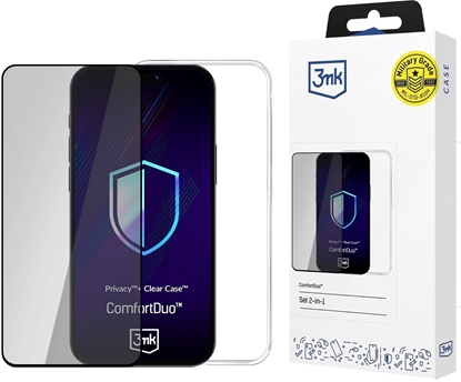 Attēls no 3MK ComfortDuo Privacy Clear Set for Samsung Galaxy S25 Ultra