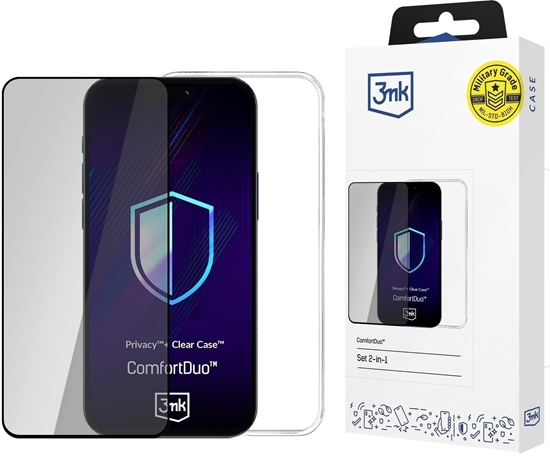 Изображение 3MK ComfortDuo Privacy Clear Set for Samsung Galaxy S25 Ultra