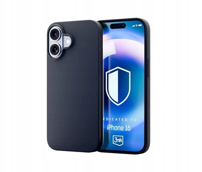Attēls no 3MK Etui Hardy Silicone Case Graphite do Apple iPhone 16