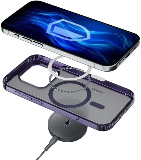 Picture of 3mk Frosty MagCase Purple pro Apple iPhone 17