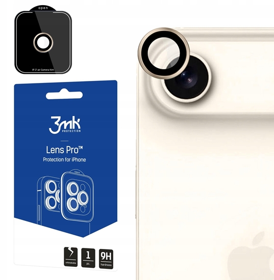 Picture of 3MK 3mk Lens Protection Pro Tempered Glass for iPhone 17 Air - Gold