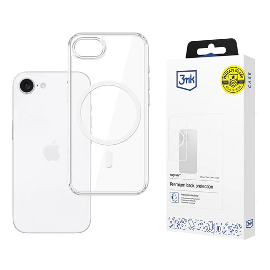 Picture of 3mk MagCase Case for Apple iPhone 16e | SE4 - Tran