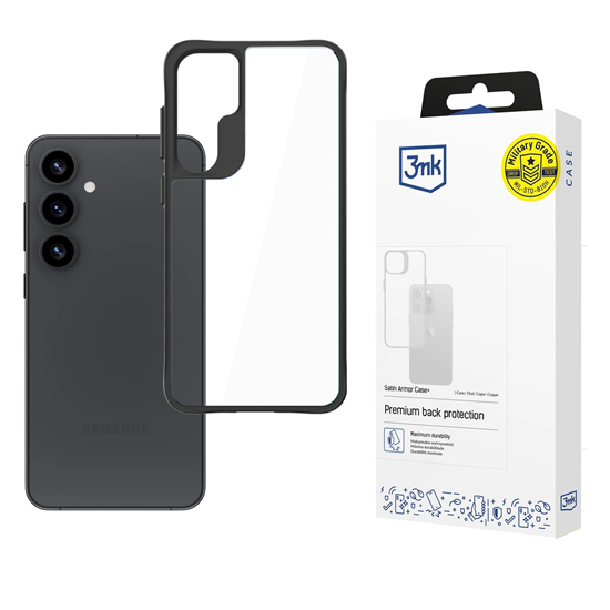 Picture of 3mk Satin Armor Case+ for Samsung Galaxy S25 - tra