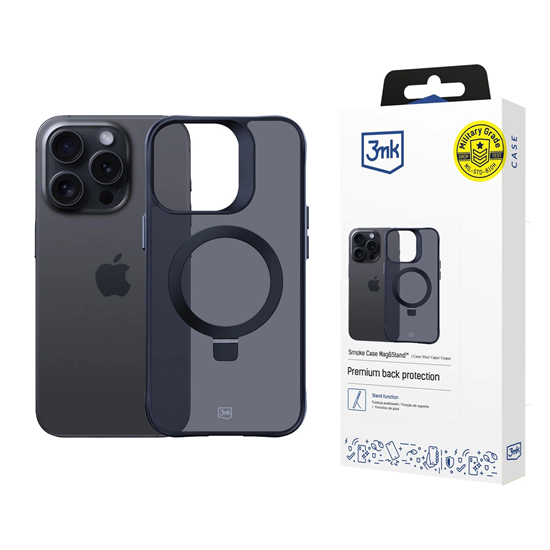 Picture of 3mk Smoke Case Mag&Stand for Apple iPhone 13 p