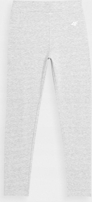 Attēls no 4f Legginsy dla dziewczynki 4F chodny jasny szary melan HJZ22 JLEG001 27M 140cm