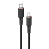 Picture of Acefast Acefast cable MFI USB Type C - Lightning 1.2m, 30W, 3A black (C2-01 black)