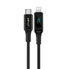 Picture of Acefast Acefast cable MFI USB Type C - Lightning 1.2m, 30W, 3A black (C6-01 Black)