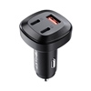 Picture of Acefast Acefast car charger 66W 2x USB Type C / USB, PPS, Power Delivery, Quick Charge 4.0, AFC, FCP, SCP black (B3 black)