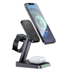 Picture of Acefast E3 desktop three-in-one wireless charging stand Black