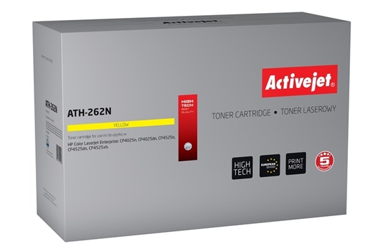 Picture of Activejet ATH-262N toner (replacement for HP CE262A; Supreme; 11000 pages; yellow)